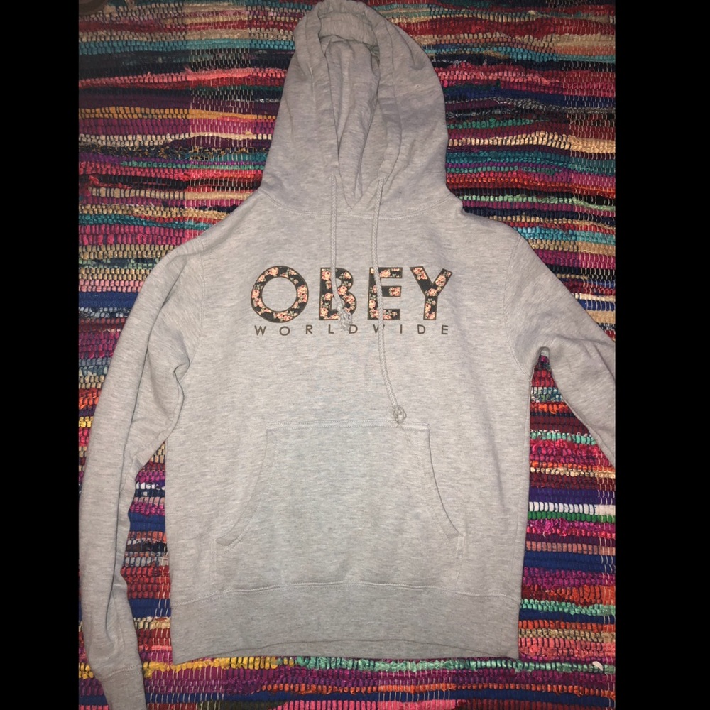 Floral Obey Hoodie